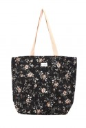 La Matilda - Grand Tote Bag Fleurs NOIR M105-134