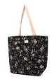 La Matilda - Grand Tote Bag Fleurs NOIR M105-134