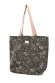 La Matilda - Big Tote Bag Green Flowers M105-132
