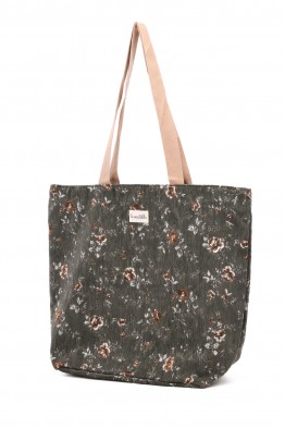 La Matilda - Grand Tote Bag Fleurs Vert M105-132