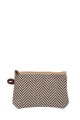 La Matilda - Pochette porte-monnaie en coton Trigo Marron M108-10