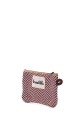 La Matilda - Cotton coin purse Trigo Granate M108-11