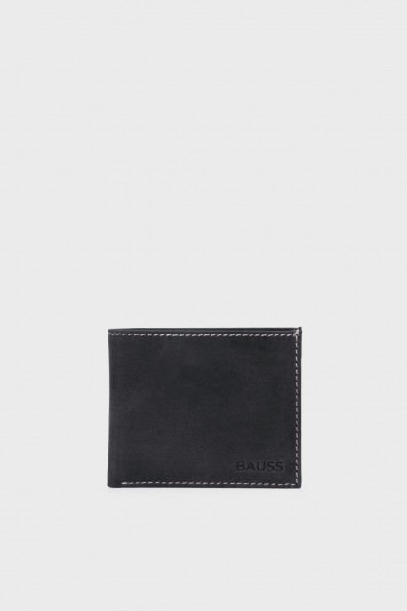 BAUSS® B439AV Leater Wallet RFID : colour:Bleu Ardoise