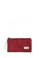 La Matilda - Wallet Verde Pana Vino M123-85
