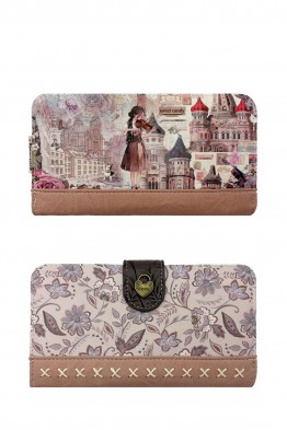 C-061-05-B26 Portefeuille porte-monnaie synthétique Sweet & Candy