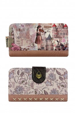 C-062-05-B26 Portefeuille porte-monnaie synthétique Sweet & Candy