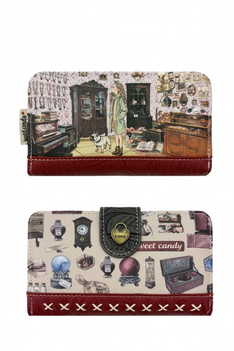 Sweet & Candy C-062-05-B26 synthetic wallet : Pattern:B26-D-RED
