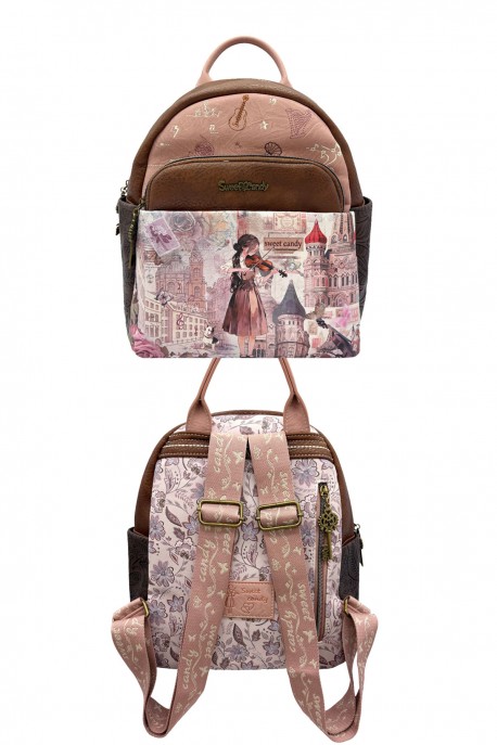 C-307-05-B26 backpack Sweet & Candy : Pattern:B26-B-PINK