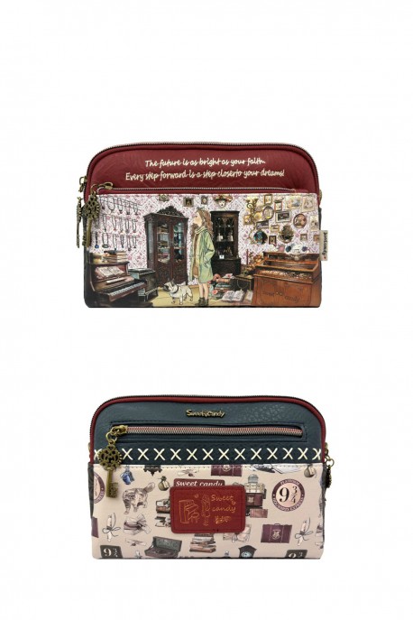 Sweet & Candy C-259-05-B26 Synthetic crossbody pouch : Pattern:B26-D-RED