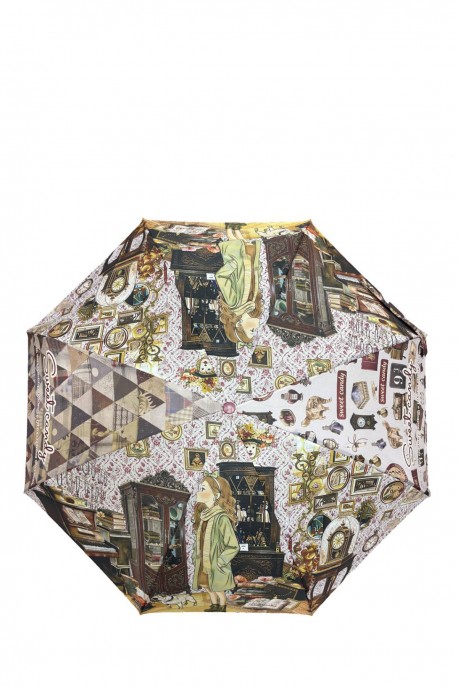 Parapluie pliant manuel housse avec lanière Sweet & Candy C-342-05-B26 : Motif:B26-D-RED