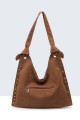 BV-29126 Studded hobo shoulder bag