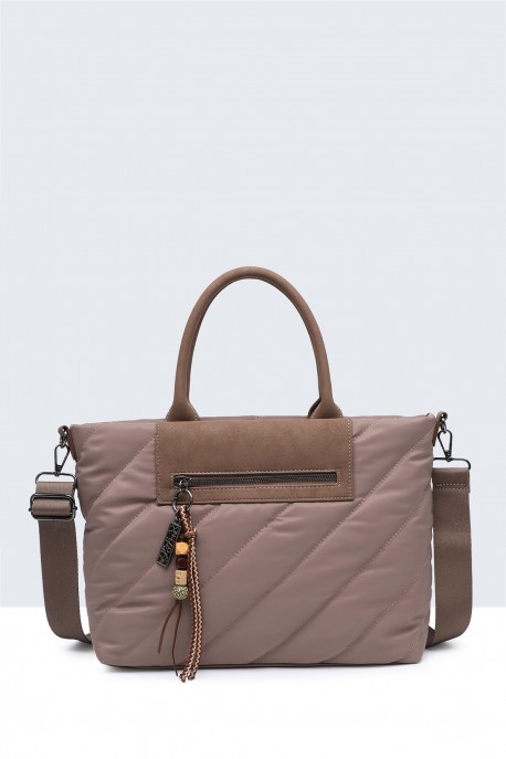 BV-29133 Sac à main doudoune matelassé : couleur:Kaki (Khaki)