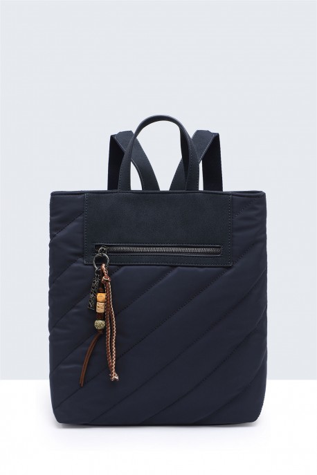 Quilted puffer backpack BV-29135 : colour:Blue