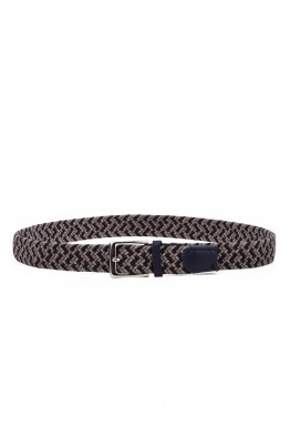 ZSP-357-EBM-T000-007 Ceinture tressée élastique - Multicolore