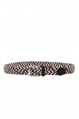ZSP-357-EN-T000-006 Ceinture tressée élastique - Multicolore