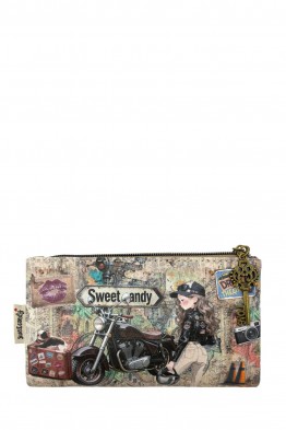 C-031-05-B26 Portefeuille porte-monnaie synthétique Sweet & Candy