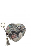 C-032-05-B26 Porte-monnaie forme cœur synthétique Sweet & Candy