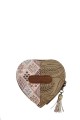 C-032-05-B26 Porte-monnaie forme cœur synthétique Sweet & Candy