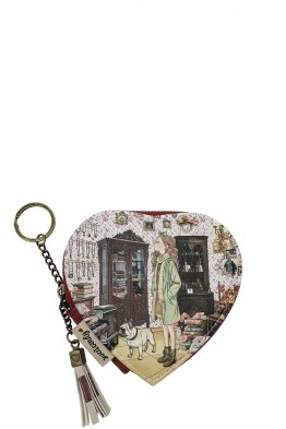 C-032-05-B26 Porte-monnaie forme cœur synthétique Sweet & Candy