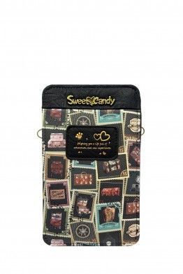 C-185-05-B26 Pochette bandoulière format téléphone synthétique Sweet & Candy