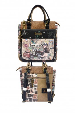C-389-05-B26 Sac à dos convertible Sac main - Sweet & Candy