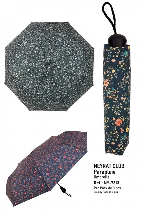 NY-7313 Parapluie pliant Automatique Motif ALMA - Neyrat-Club : couleur:Pack de 3