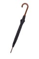 NY-38Y Automatic stick umbrella with a pattern, featuring a wooden shaft and handle Automatic stick umbrella with a pattern, fea