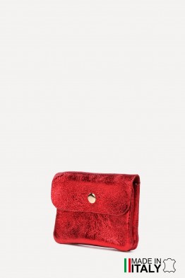 Porte-monnaie Pochette cuir métallisé ZE-8001-MT-MG