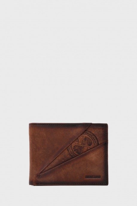 PDK563-1 AMERICANINO Leather wallet : colour:Tabacco