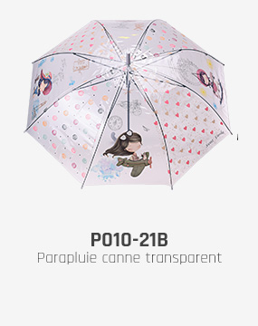 Sweet & Candy Parapluie transparent canne ouverture auto P011-21B